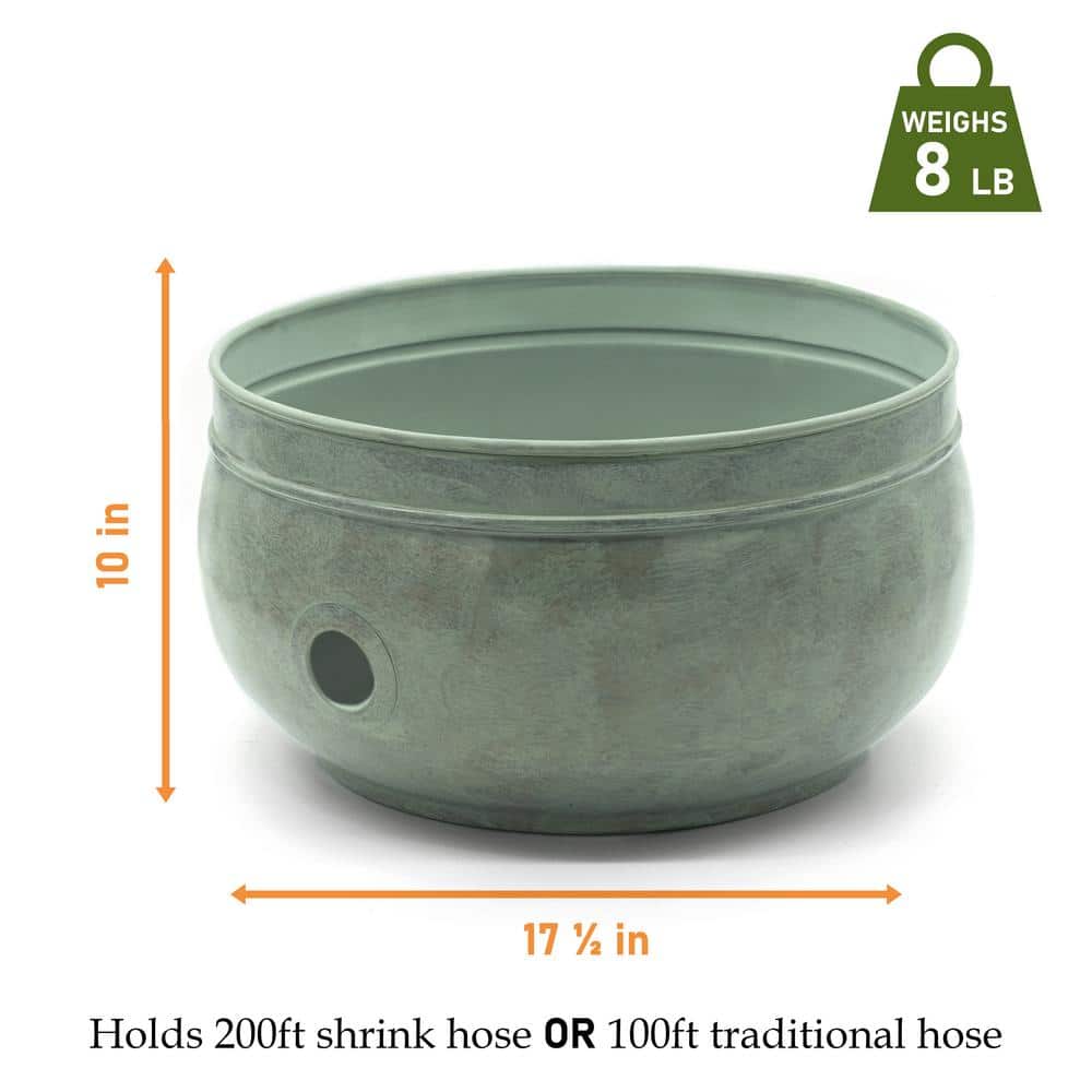 Sonoma Green Brass Hose Pot with 100-Feet Capacity