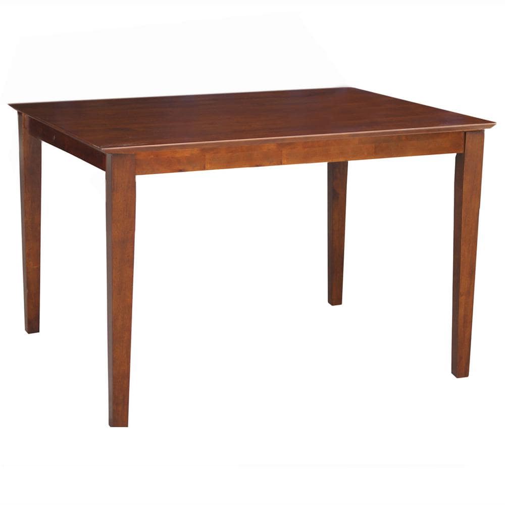 International Concepts Espresso Solid Wood Dining Table K581-3048-30S - The Home Depot