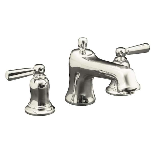 KOHLER Bancroft 2-Handle Deck-Mount Tub and Shower Faucet Trim with Lever Handles in Brushed Nickel (Valve Not Included)