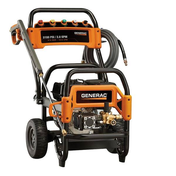 Generac 3,100 psi 2.8-GPM OHV Engine Triplex Pump Gas Pressure Washer - California Compliant