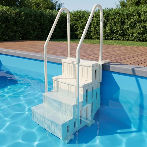 maocao hoom 6.5 ft. Pool Ladder Heavy-Duty 4 Safety Step for Above