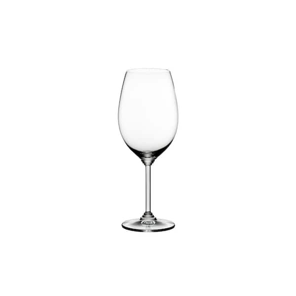 Heavy Clear Acrylic Wine Glasses with Stems - Set Of 4 - 7 1/2