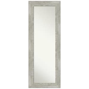 Large Rectangle Distressed Grey Modern Mirror (53.88 in. H x 19.88 in. W)