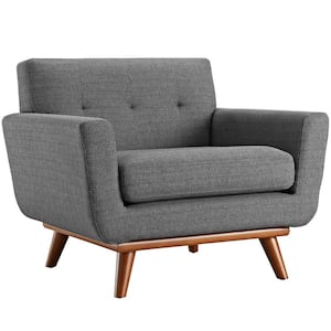 Engage Upholstered Armchair in Gray