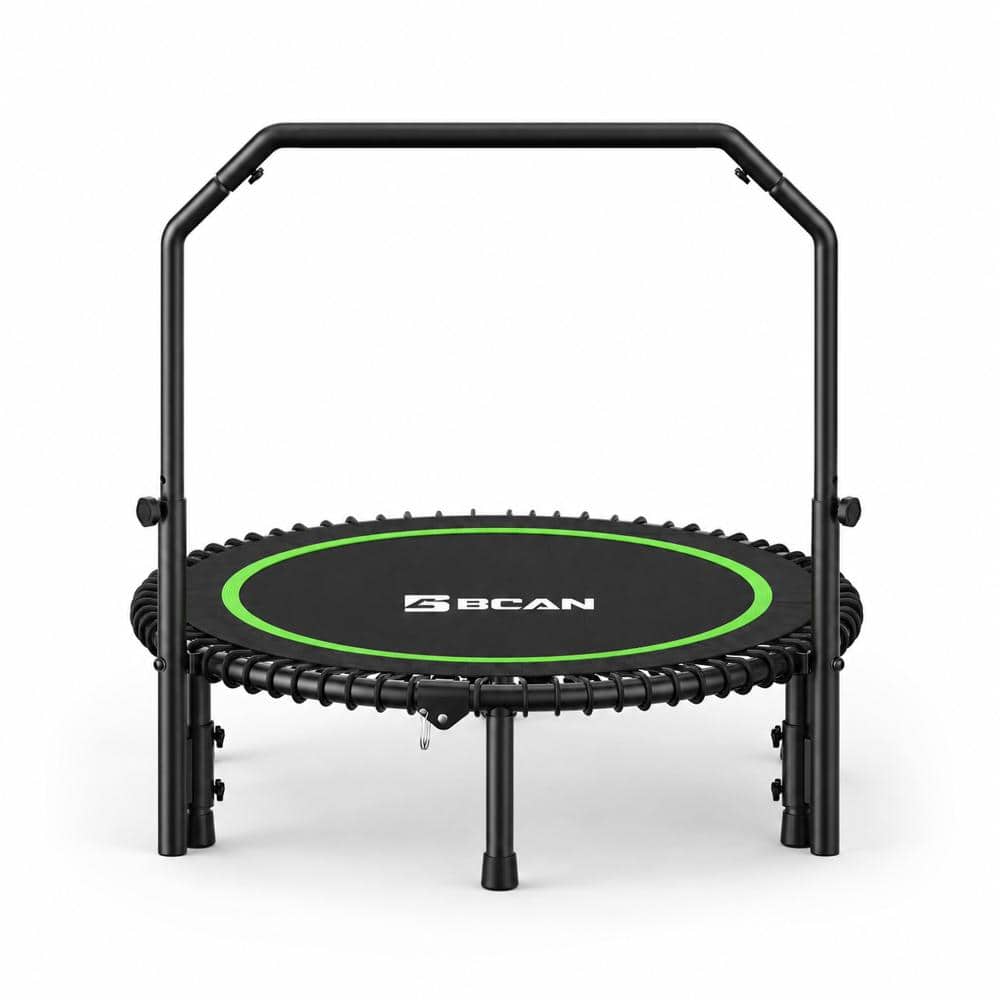 "BT2 550LBS Mini Rebounder Trampoline with Handlebar, 48"" Foldable Fitness Trampoline Green" price history on PriceWatchPro