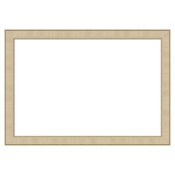 Amanti Art Classic Honey Silver 40 in. x 28 in. Polystyrene Framed Dry Erase Magnetic Memo Board