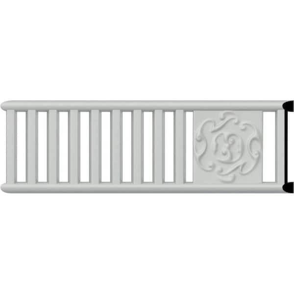 Ekena Millwork SAMPLE - 3/8 in. x 12 in. x 3 in. Polyurethane Holmdel Pierced Panel Moulding