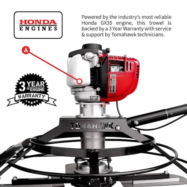Tomahawk Power 30 in. Honda Portable Concrete Power Finishing