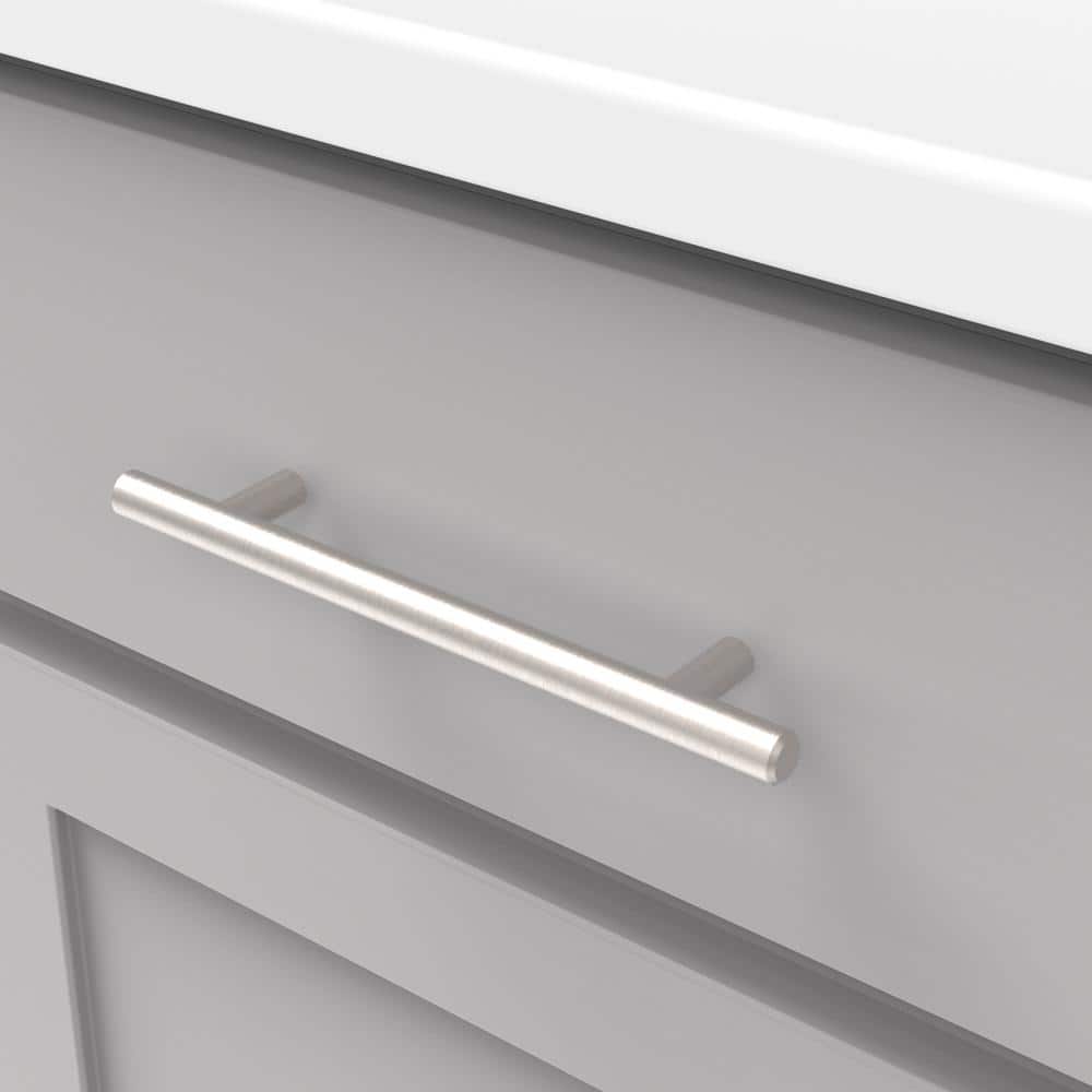 Stainless Steel Modern Bar Cabinet Pulls with Mounting Hardware
