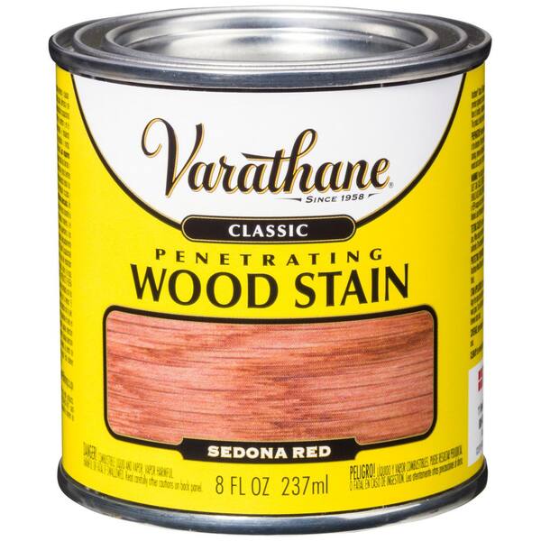 Varathane 8 Oz Sedona Red Classic Wood Interior Stain 4 Pack 339730 The Home Depot Varathane 8 Oz Sedona Red Classic Wood Interior Stain 4 Pack 339730 The Home Depot
