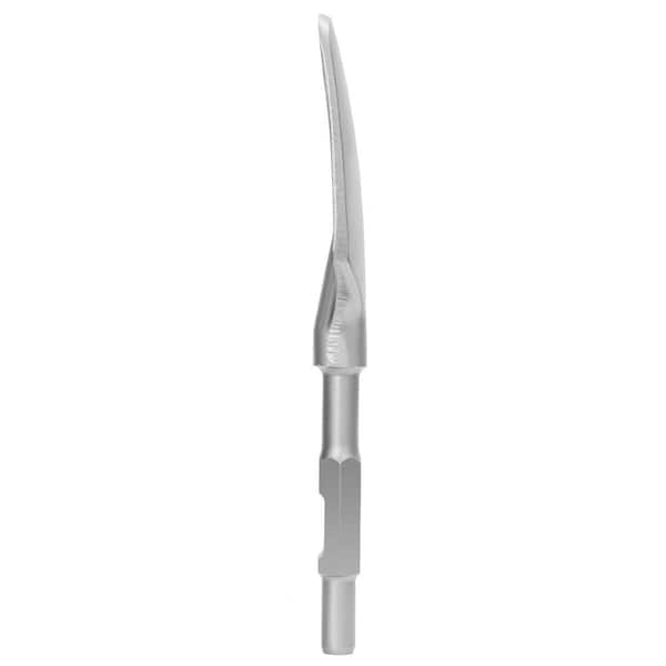 STARK USA 16 in. Flat and Point Bit Chisel and 1-1/8 in. Steel Hex