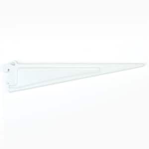 ShelfTrack 12.5 in. L White Steel Adjustable Shelving Track Bracket