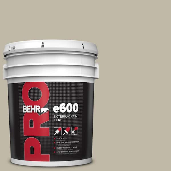 BEHR PRO 5 gal. #BXC-19 Historical Ruins Flat Exterior Paint