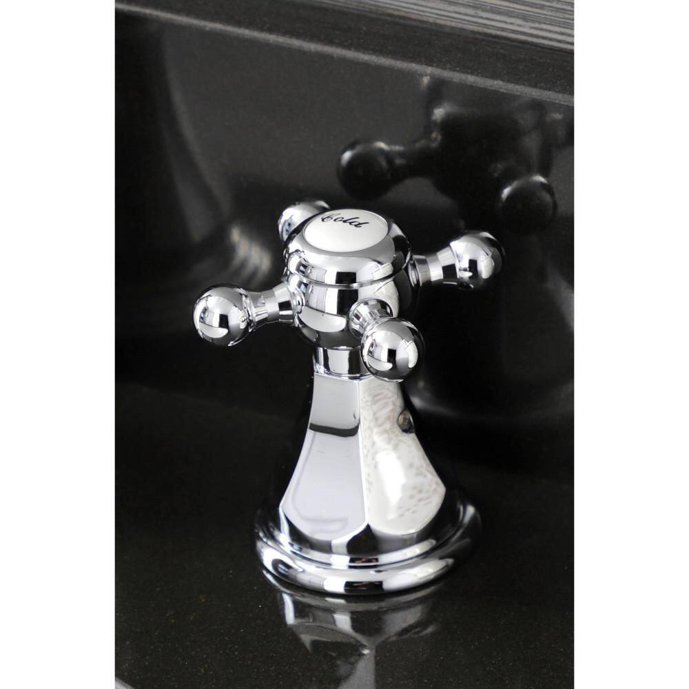 Polished Chrome Traditional Victorian Widespread Bathroom Faucet