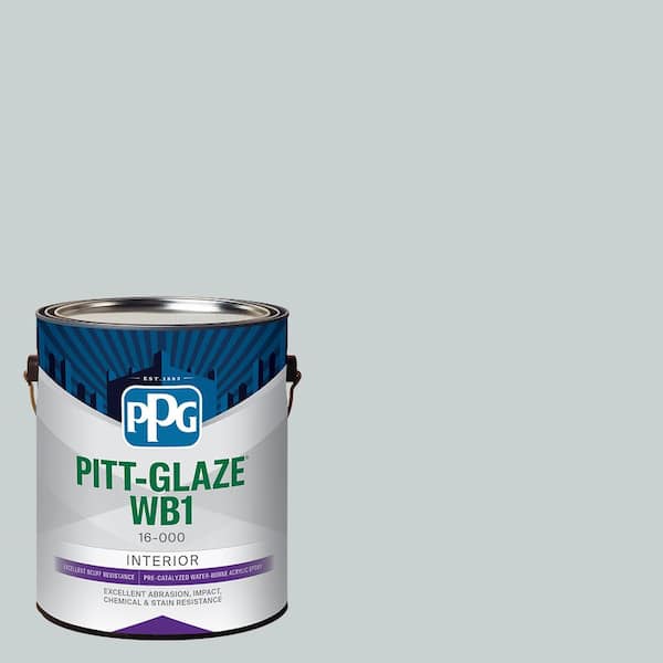 Pitt-Glaze 1 gal. PPG1036-2 Winter Chill Eggshell Waterborne 1-Part Epoxy Interior Paint