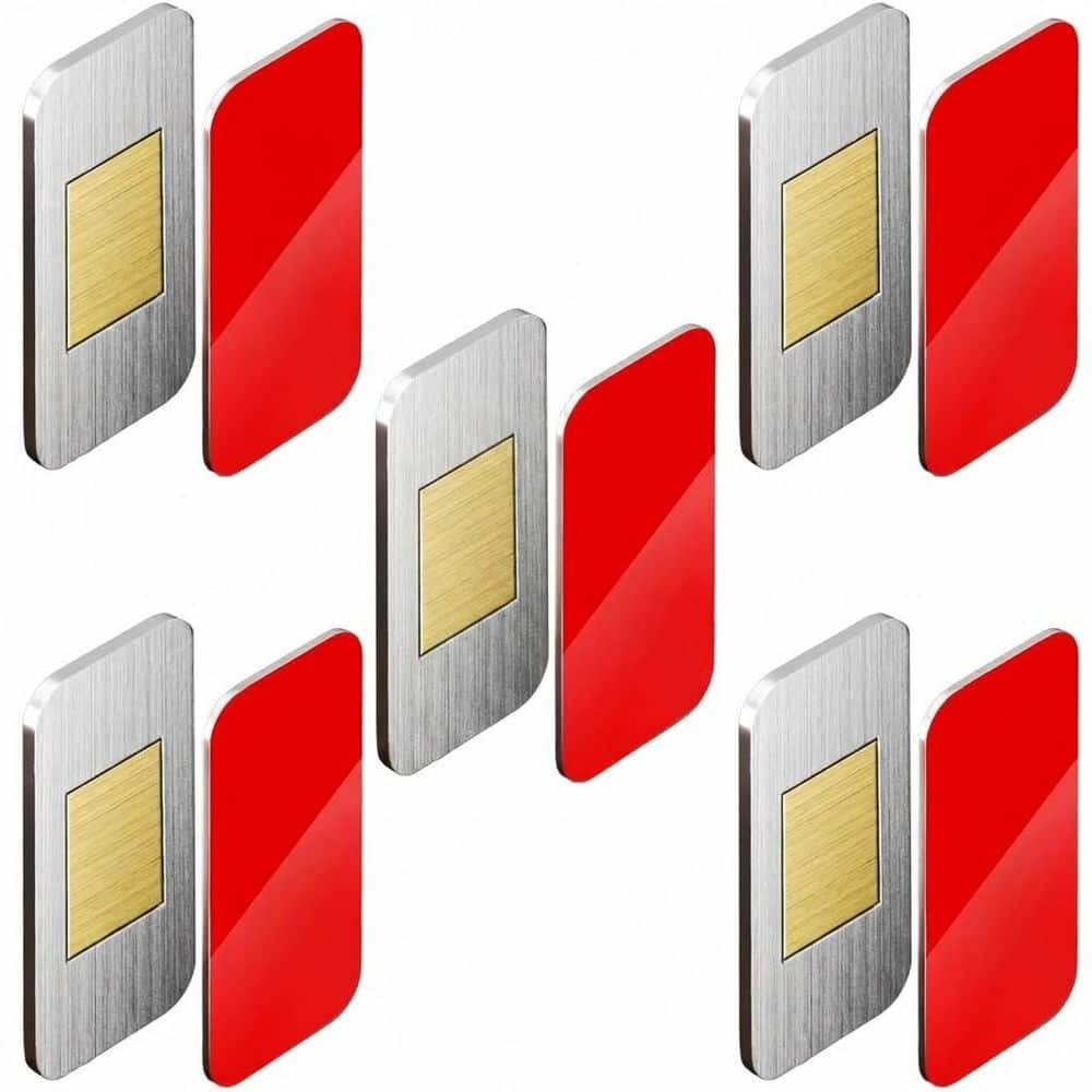 5 Set Stainless Steel Magnetic Door Catch Ultra-Thin Invisible No-Drill Adhesive Cabinet Latch for Secure Hold price history on PriceWatchPro