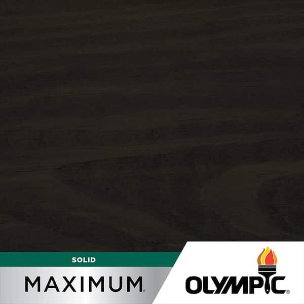 Olympic Maximum 1 gal. Mystic Black Solid Color Exterior Stain and Sealant in One