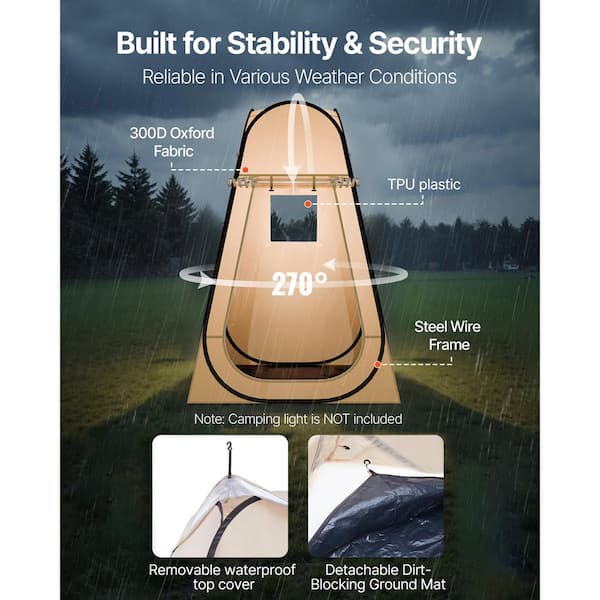 VEVOR Pop Up Sports Tent, 47 x 47 in. Clear Bubble Tent for 1