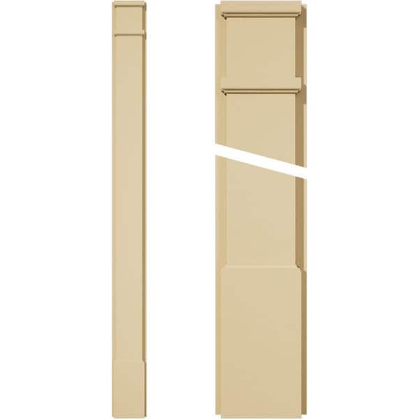 Ekena Millwork 2 in. D x 6 in. W x 72 in. L Primed Polyurethane Pilaster 1- Pack