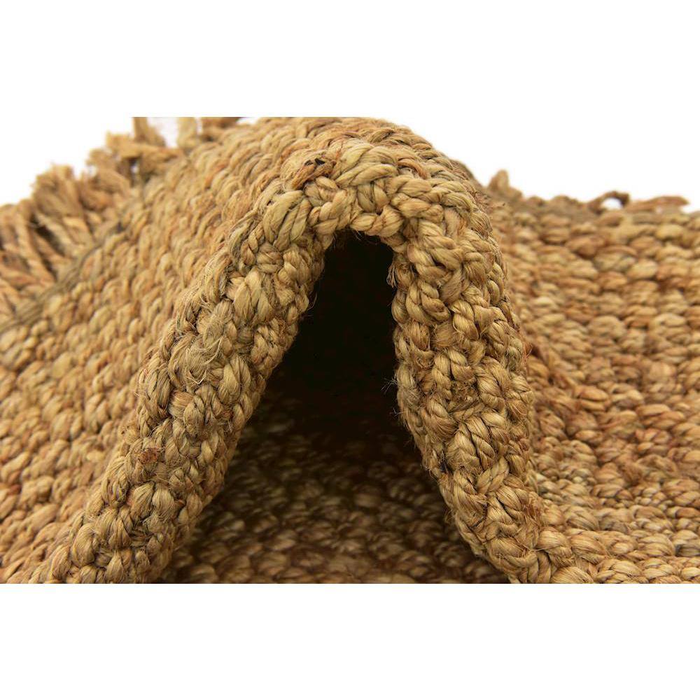 Handmade Chunky Jute Rectangular Natural Area Rug