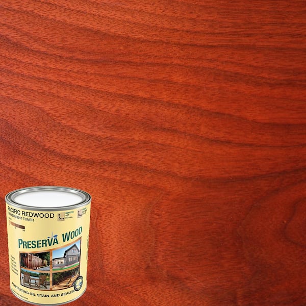 1 qt. Oil-Based Pacific Redwood Penetrating Exterior Stain and Sealer