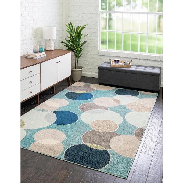 Chromatic Seaside Blue 10' 6 x 16' 5 Area Rug