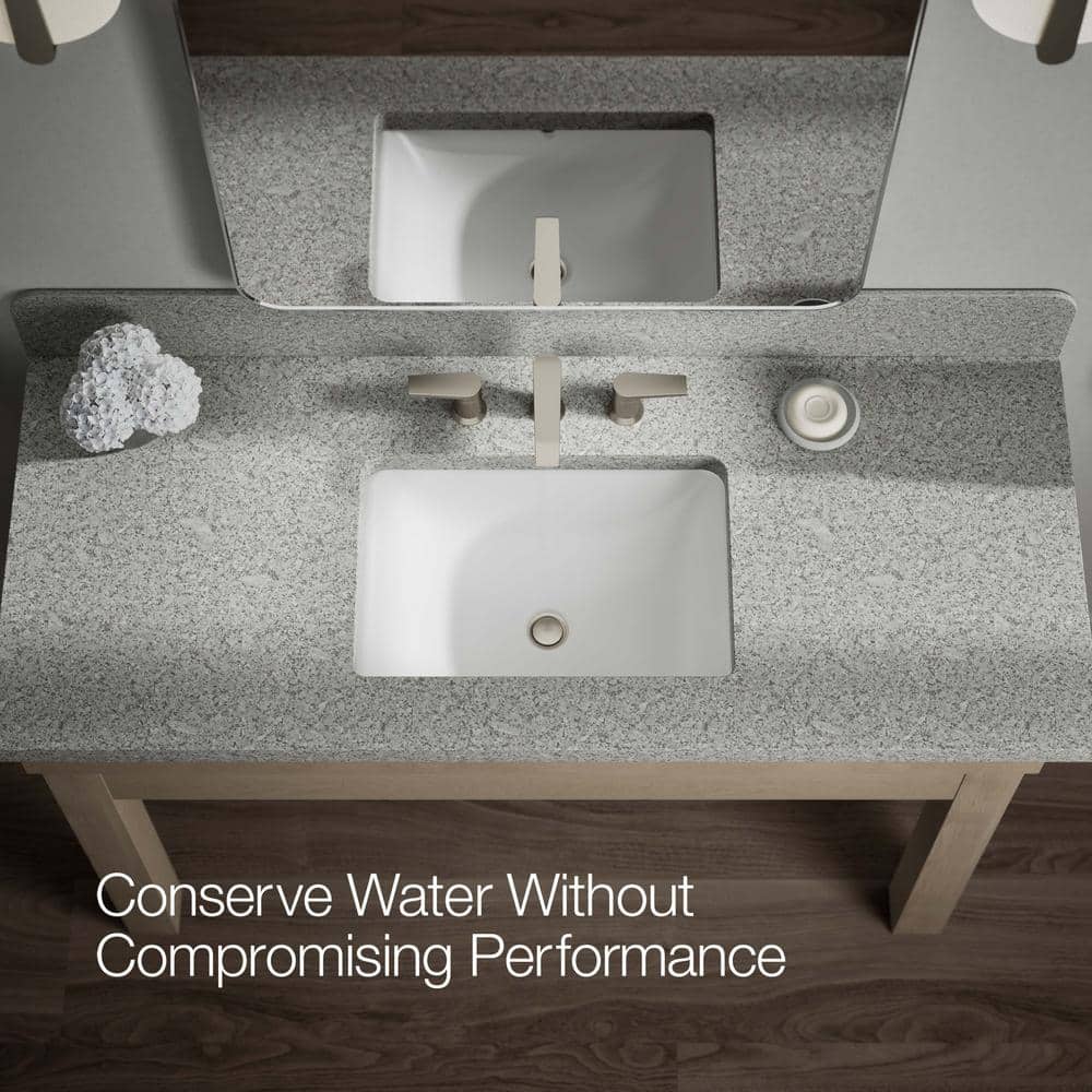 Kohler Hint 4.75" Vibrant Brushed Nickel Widespread Bathroom Faucet