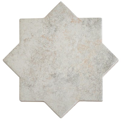 Apollo Tile Lockwood Grey,White 6-in x 6-in Matte Porcelain Diamond Wall Tile (5.87-sq. ft/ Carton)