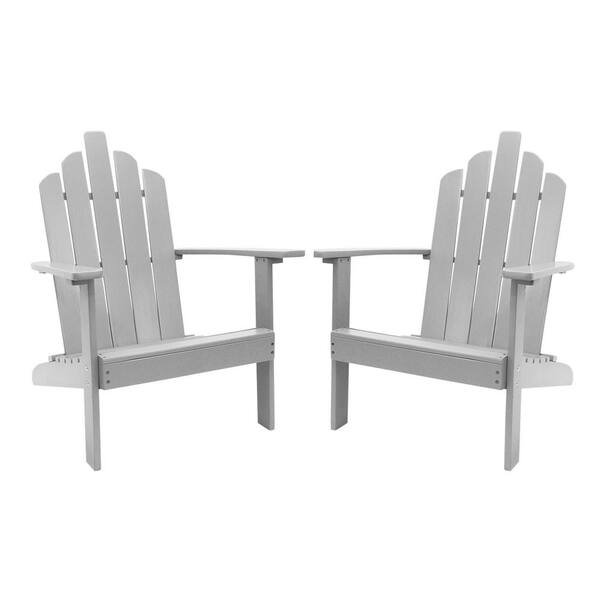 Westin Outdoor Marley Gray Wood Adirondack Outdoor Patio Chair (2-Pack)