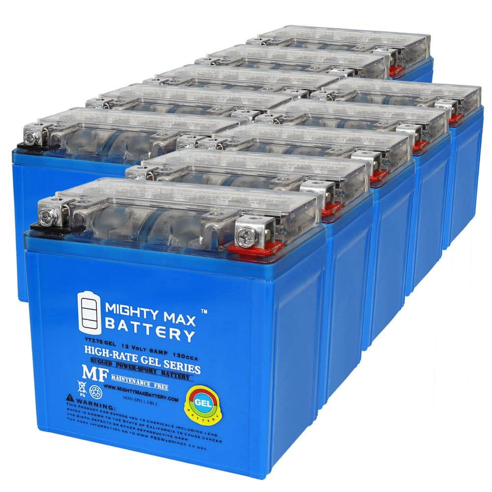 YTZ7SGEL -12V 6AH GEL 130CCA SLA AGM Motorcycle Battery - Pack of 10 price history on PriceWatchPro