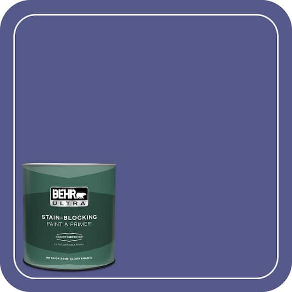 BEHR ULTRA 1 qt. #620B-7 Wild Elderberry Extra Durable Semi-Gloss Enamel Interior Paint & Primer