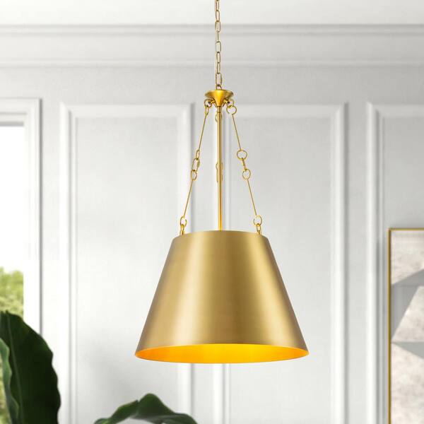 RRTYO Hamilton 4-Light Gold Kitchen Island Cone Pendant