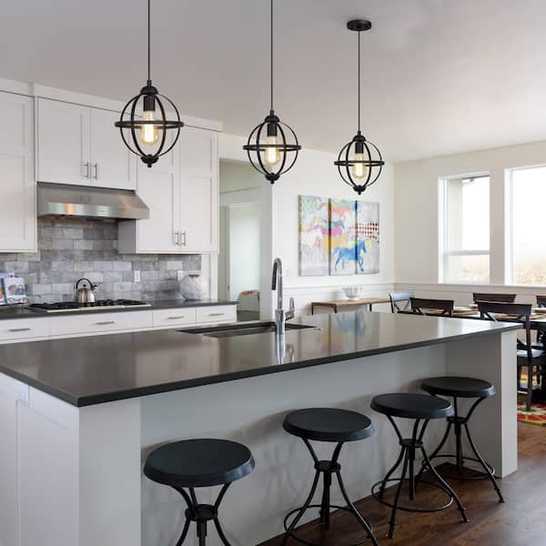 Lnc Black Pendant Light Modern, Images Of Kitchen Islands With Pendant Lights