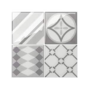 Aspect Square Matted 12 in. x 4 in. Brushed Stainless Metal Decorative Tile  Backsplash (1 sq. ft.) A9450 - The Home Depot
