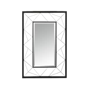 0.79 in. W. x 35.43 in. H Deco Rectangular Wall Mirror