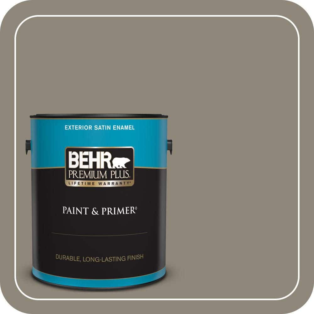 1 gal. #T16-08 Fifth Olive-Nue Satin Enamel Exterior Paint & Primer price history on PriceWatchPro