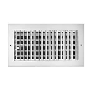 8 in. x 6 in. Aluminum 1-Way Adjustable Wall/Ceiling Register