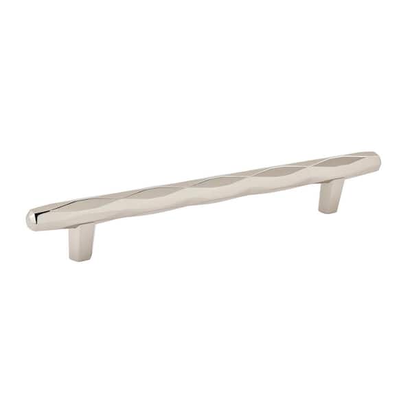 Amerock St. Vincent 6-5/16 in. (160mm) Modern Polished Nickel Bar Cabinet Pull