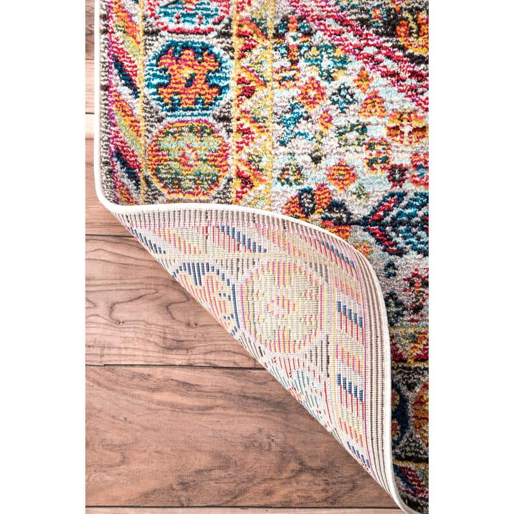 Handmade Reversible Black Synthetic 4' x 6' Easy-Care Rug