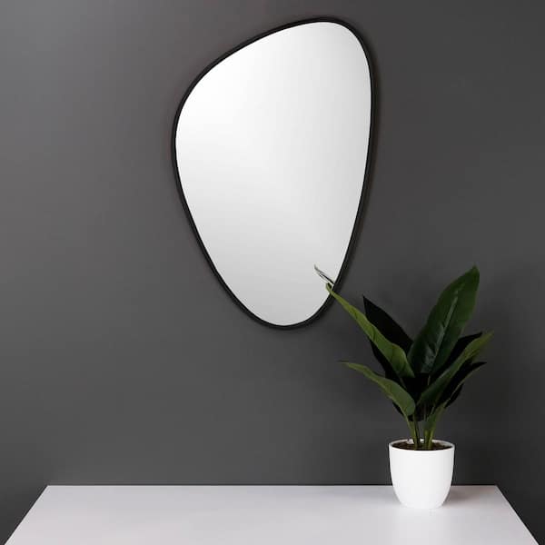 Zuo Modern Luna Black Round Mirror