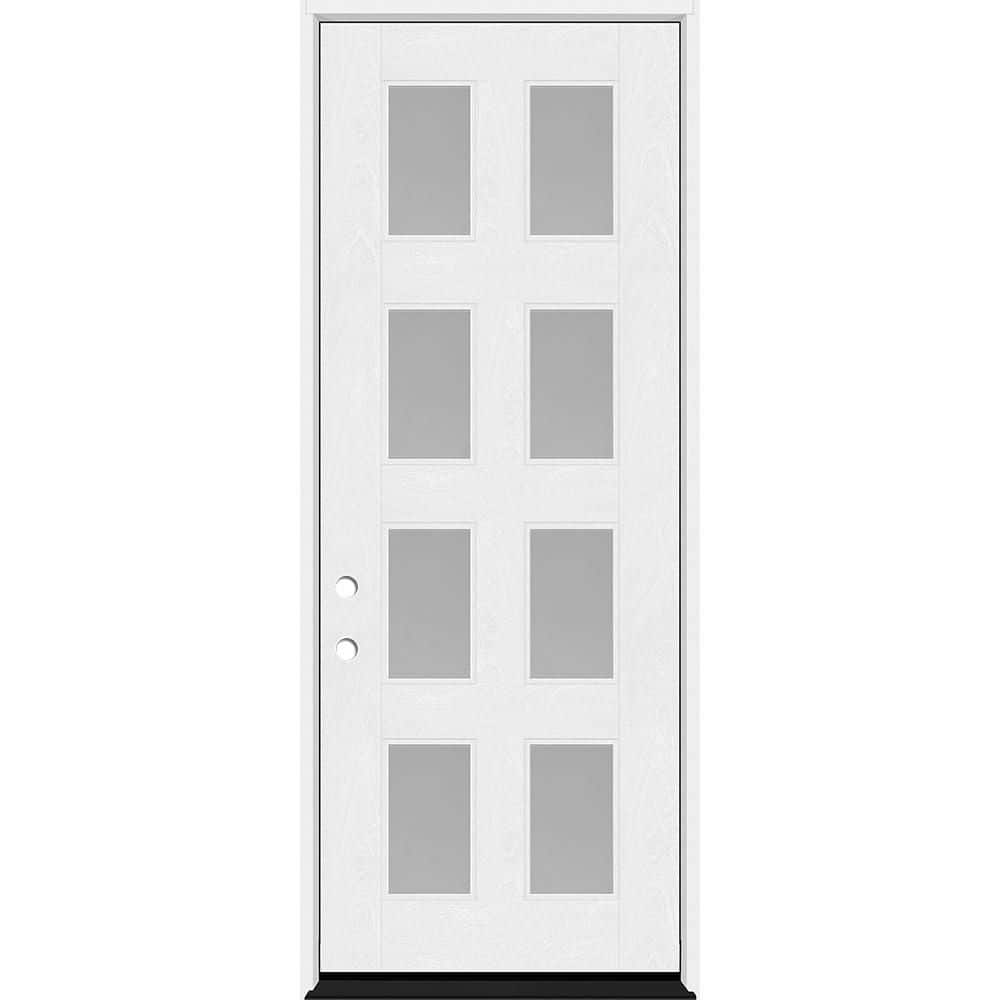 Regency 36 in. x 96 in. 8L Modern Clear Glass RHIS Unfinished Fiberglass Prehung Front Door w/6 in. Jamb price history on PriceWatchPro
