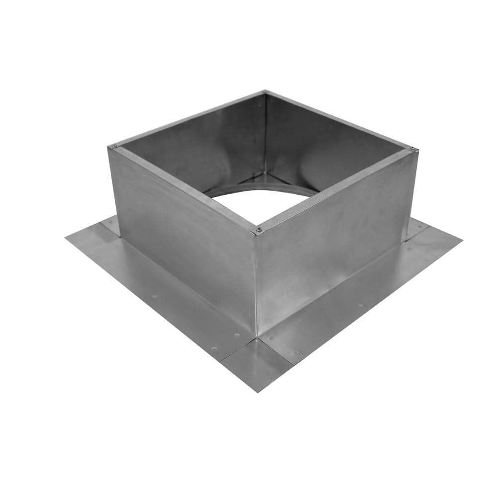 Box is 12 in. Wide x 12 in. Long x 6 in. High Aluminum Roof Curb