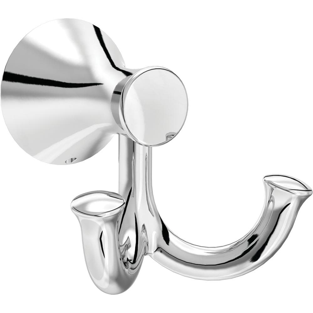 Delta Greydon J-Hook Wall Mounted Double Robe/Towel Hook Bath