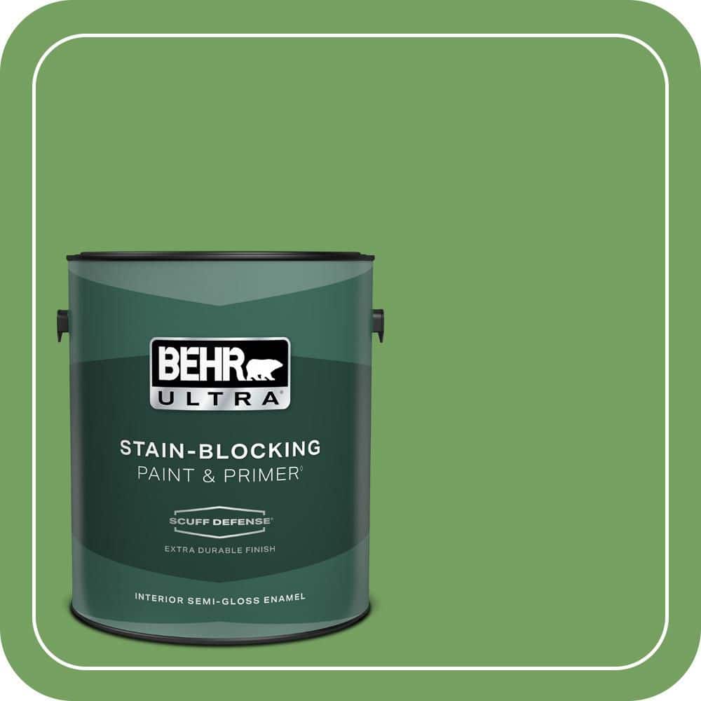 1 gal. #MQ4-47 Parakeet Extra Durable Semi-Gloss Enamel Interior Paint & Primer price history on PriceWatchPro