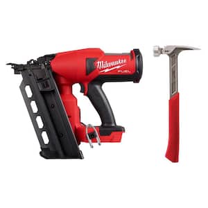M18 FUEL 18-Volt Lithium-Ion Brushless Cordless Duplex Nailer (Tool Only) with 22 oz. Milled Face Framing Hammer