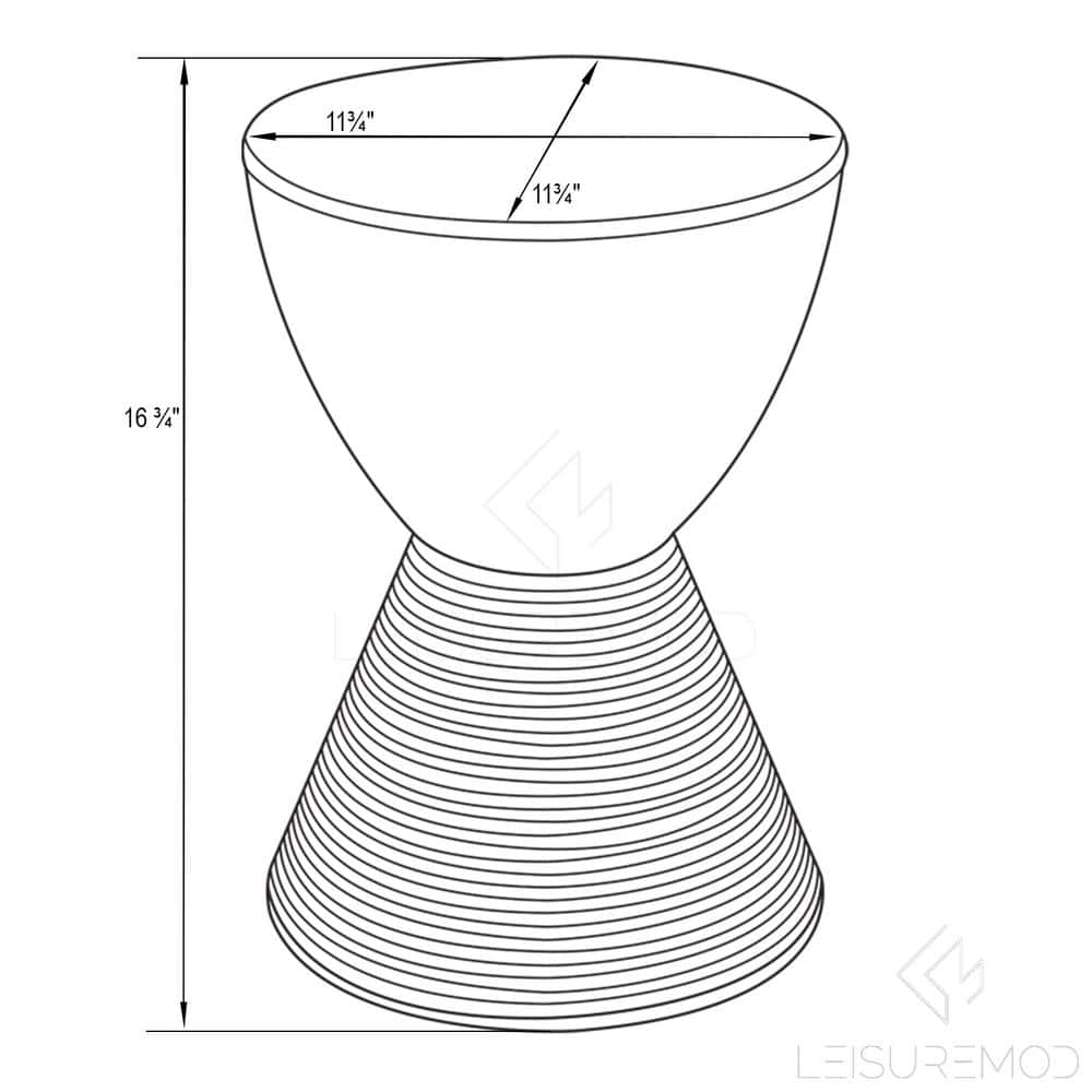 White Modern Round Polypropylene Side Table