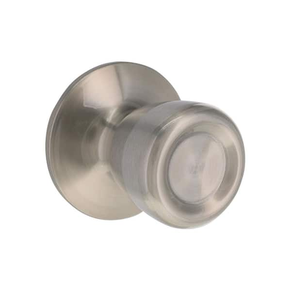 Defiant Bell Satin Nickel Hall/Closet Door Knob 32TRX230B - The Home Depot