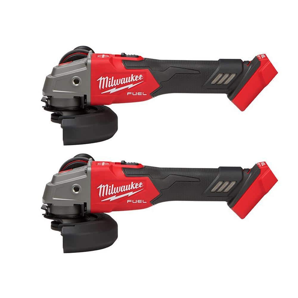M18 FUEL 18-Volt Lithium-Ion Brushless Cordless 4-1/2 in./5 in. Grinder with Variable Speed & Slide Switch (2-Piece) price history on PriceWatchPro