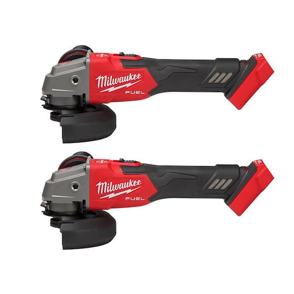 Milwaukee M18 FUEL 18-Volt Lithium-Ion Brushless Cordless 4-1/2 in./5 in. Grinder with Variable Speed & Slide Switch (2-Piece)