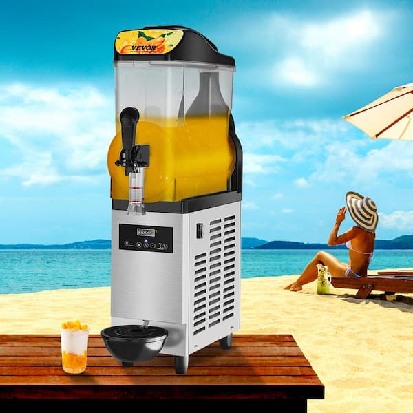 Commercial Slushy Machine 110V 400W Stainless Steel Margarita Smoothie  Frozen Drink Maker Suitable Perfect for Ice